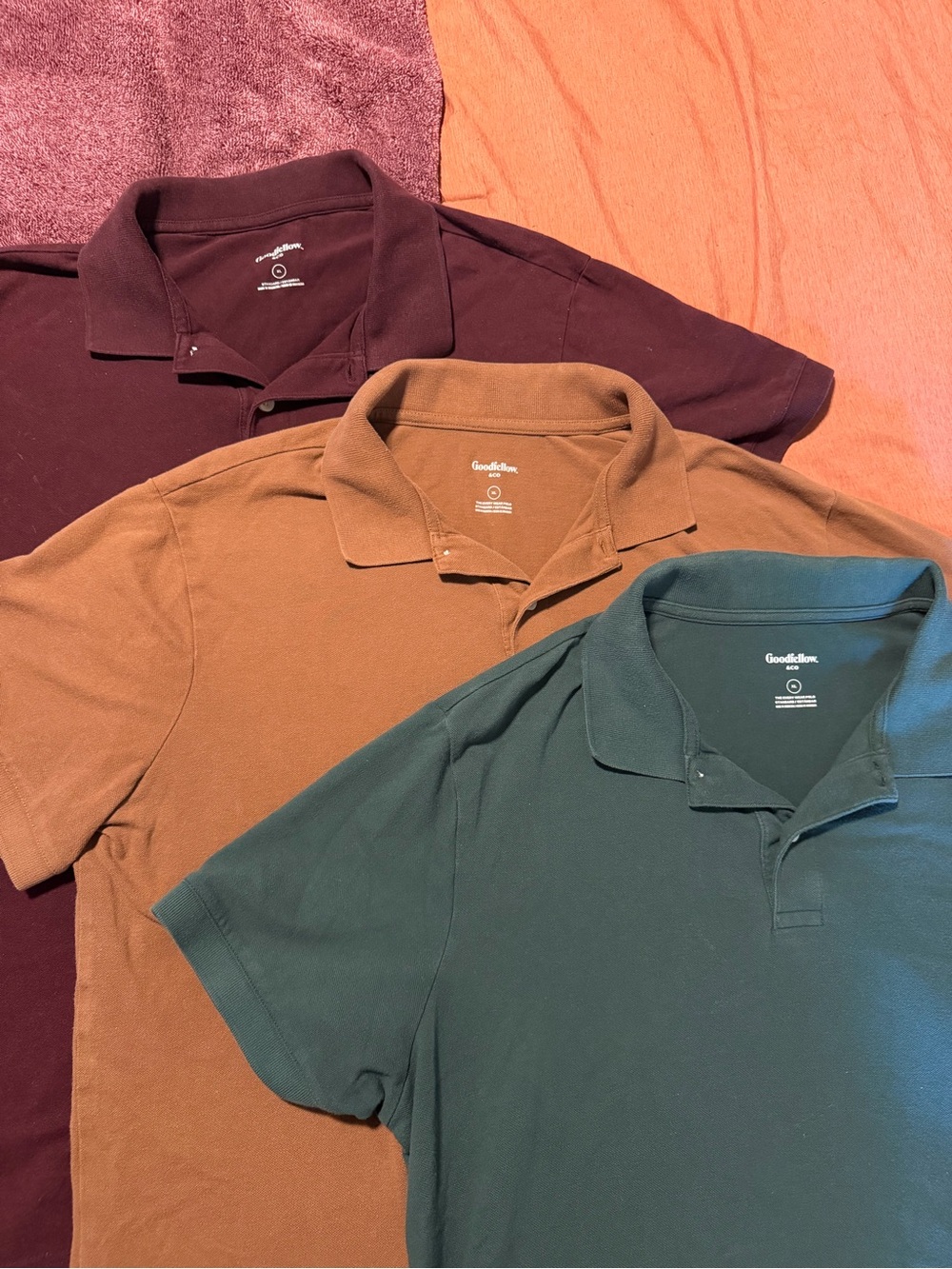 Goodfellow & Co Men’s XL Every Wear Polo Shirts – 3 Pack Bundle